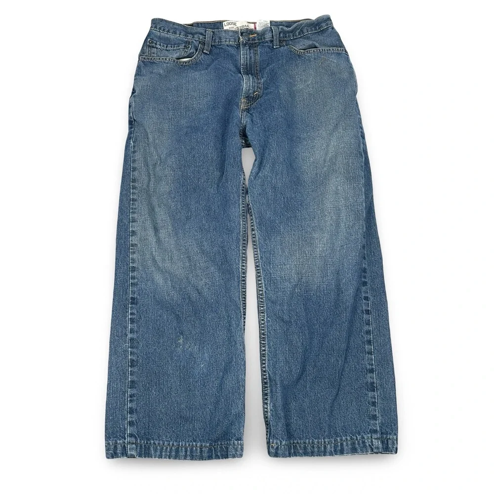 Levis 569 Loose Straight Jeans Mens 33x30 Blue Denim Y2K Baggy Skater 005690618